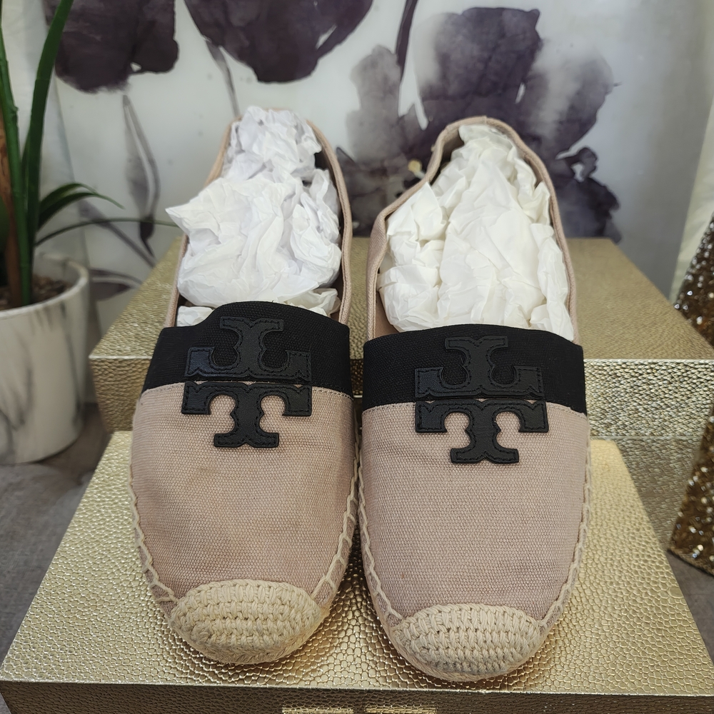 Tory Burch Tan Espadrille Flats